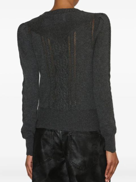 ISABEL MARANT long-sleeves cable-knit sweater - Grey