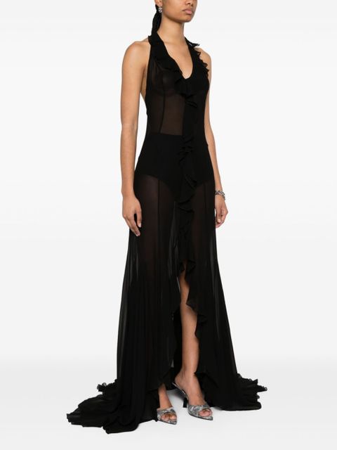 MISBHV semi-sheer maxi dress - Black