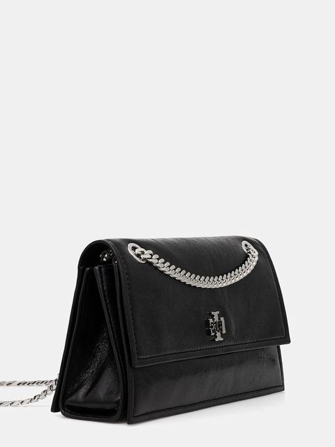 Tory Burch torebka skórzana Kira Turnlock kolor czarny 167058-001