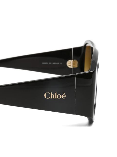 Chloé Eyewear geometric-shape sunglasses - Brown