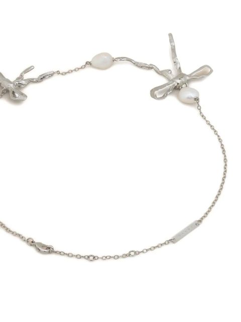Marni double-bow necklace - Silver