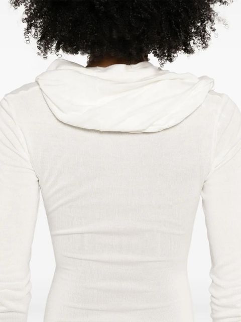 Aya Muse fine-knit maxi dress - White