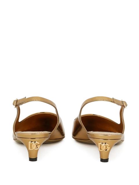 Dolce & Gabbana Lollo 30mm leather pumps - Gold