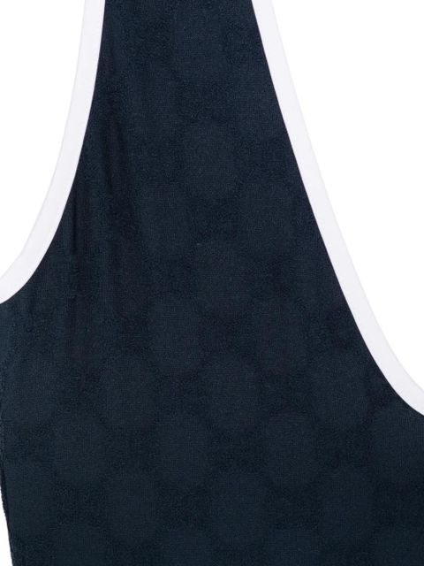 Gucci logo-pattern bikini - Blue