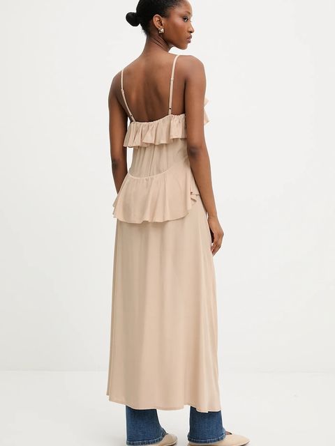 Answear.LAB top damska kolor beżowy gładka - zdjęcie produktu nr 2