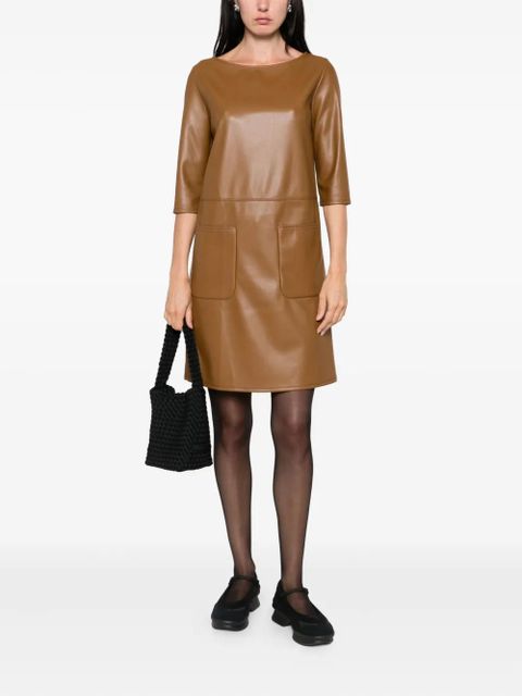 Max Mara pocket-detail mini dress - Brown - zdjęcie produktu nr 2