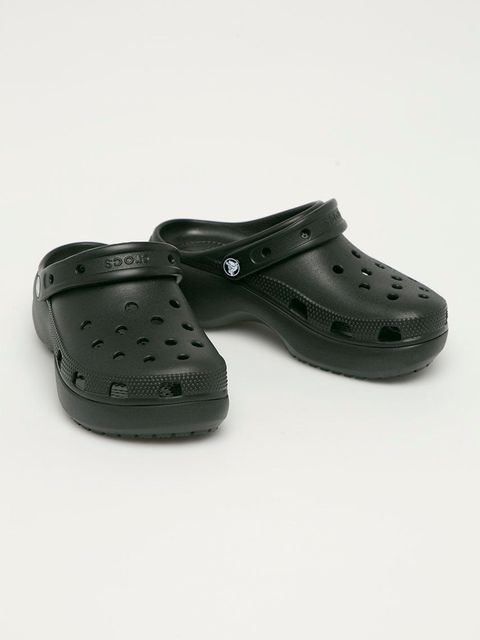 Crocs klapki Classic Platform Clog damskie kolor czarny 207989 - zdjęcie produktu nr 1