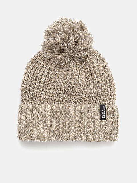 Jack Wolfskin czapka MEDLEY kolor beżowy A65237 - zdjęcie produktu nr 1