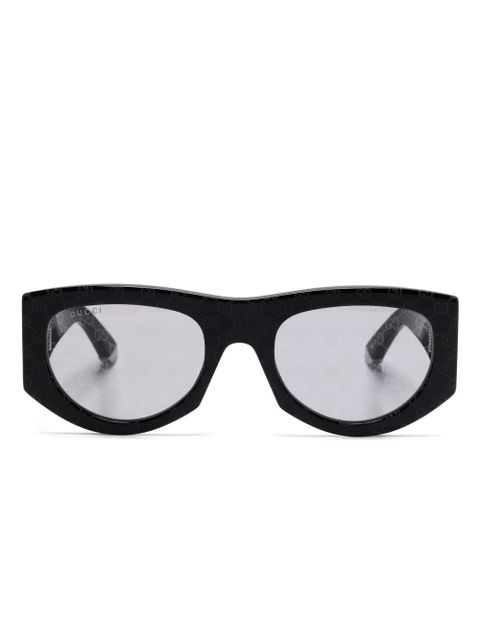 Gucci Eyewear geometric-frame sunglasses - Black - zdjęcie produktu nr 1