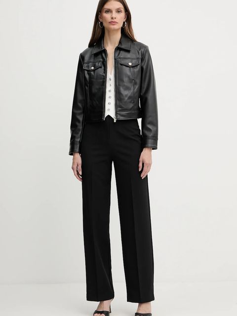 Morgan spodnie POYA.F damskie kolor czarny szerokie high waist POYA.F - zdjęcie produktu nr 2