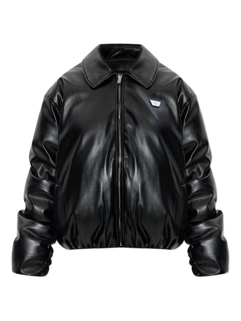 MISBHV faux-leather puffer bomber jacket - Black - zdjęcie produktu nr 1