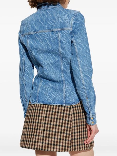 GANNI acid-wash denim shirt - Blue - zdjęcie produktu nr 2