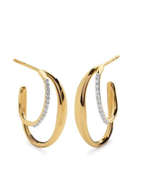Monica Vinader Nura Medium earrings - Gold - zdjęcie produktu nr 1