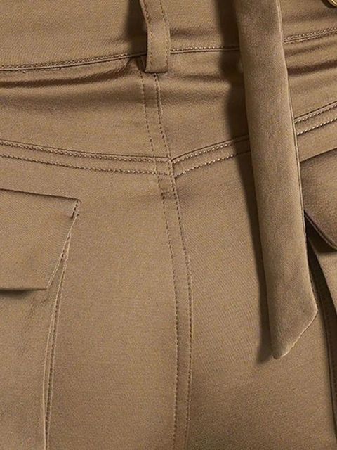 Manière De Voir Claudette satin halterneck backless top - Brown