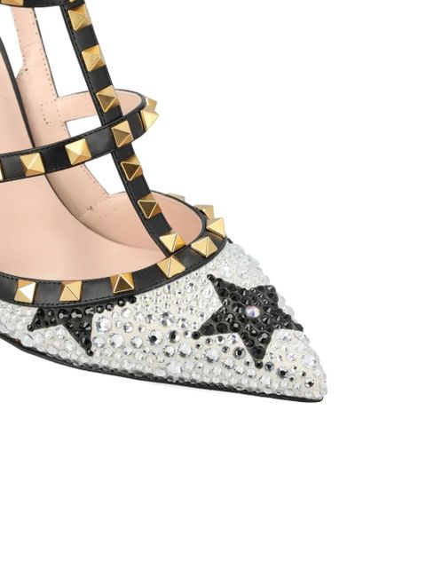 Valentino Garavani Rockstud star-motif embellished pumps - White