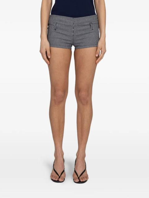 Gimaguas London pinstripe-pattern mini shorts - Blue - zdjęcie produktu nr 1