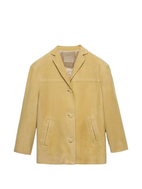 Prada suede caban jacket - Yellow - zdjęcie produktu nr 1