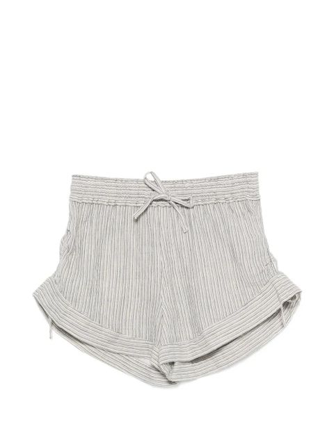 MARANT ÉTOILE Thaliany striped tie-waist shorts - Blue - zdjęcie produktu nr 1