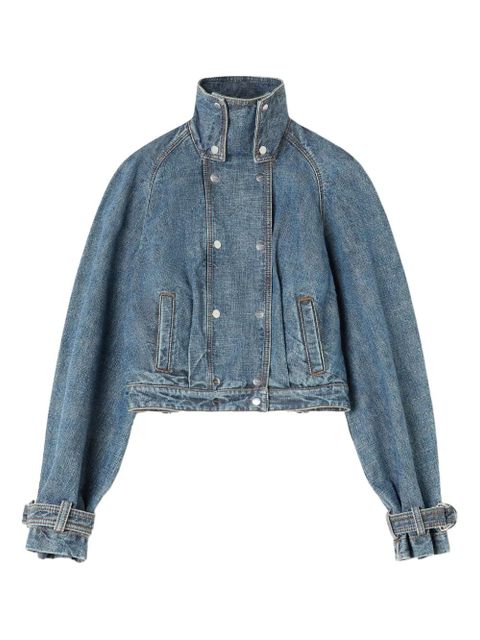 Lanvin buttoned funnel-neck jacket - Blue - zdjęcie produktu nr 1
