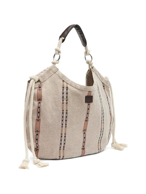 ISABEL MARANT Byron cotton tote bag - Neutrals