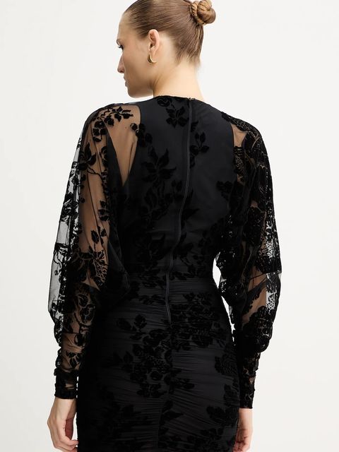 Pinko sukienka kolor czarny mini dopasowana 105624 A2QD