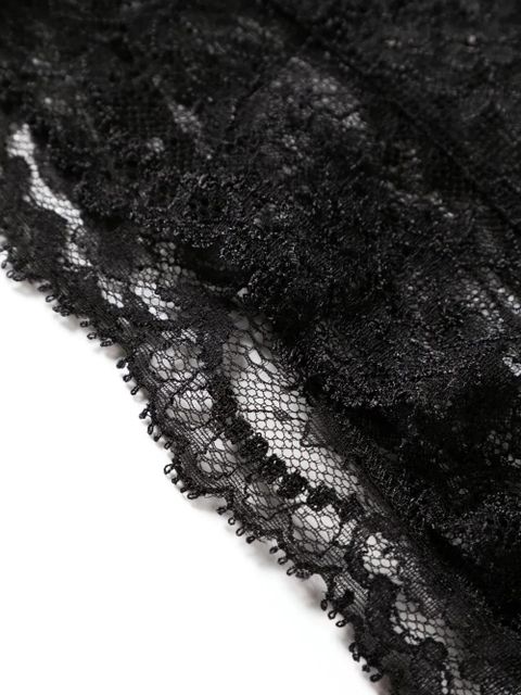 Dolce & Gabbana floral-lace high-waisted briefs - Black - zdjęcie produktu nr 2
