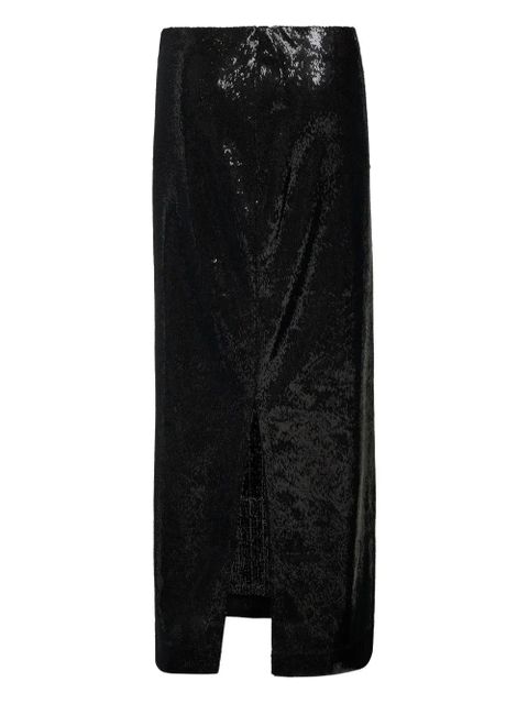 TOTEME slit floor skirt - Black