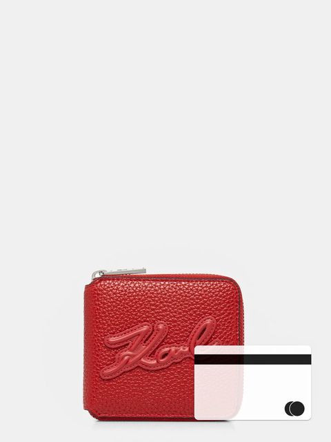 Karl Lagerfeld portfel damski kolor czerwony A1W32054