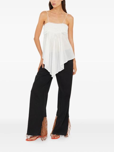 Christopher Esber Anemoi pleated-details top - White