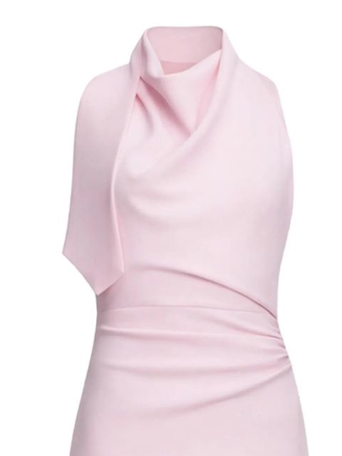 Self-Portrait cowl-neck draped maxi dress - Pink - zdjęcie produktu nr 2