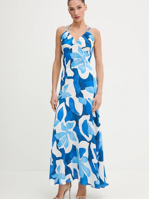 Morgan sukienka kolor niebieski maxi rozkloszowana RSEA.F - zdjęcie produktu nr 1