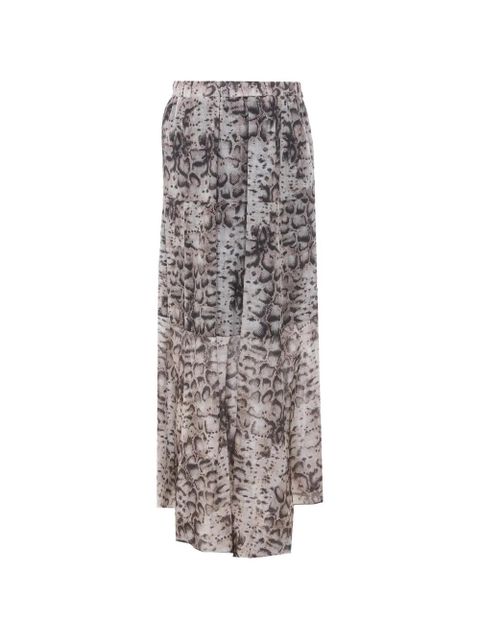 PINKO animal-print tiered maxi skirt - Neutrals - zdjęcie produktu nr 2