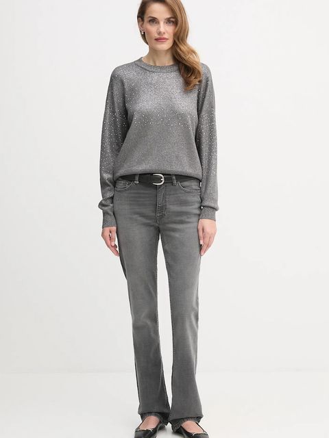 Dkny sweter SWEATERS damski kolor szary lekki P5MSAY50