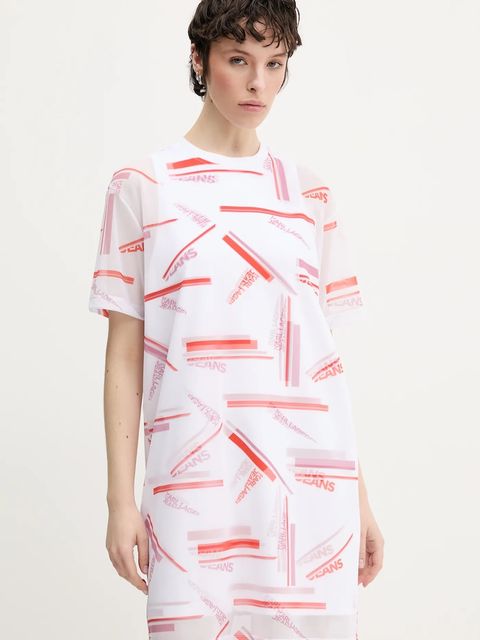 Karl Lagerfeld Jeans sukienka kolor biały mini prosta A2W13031 - zdjęcie produktu nr 1