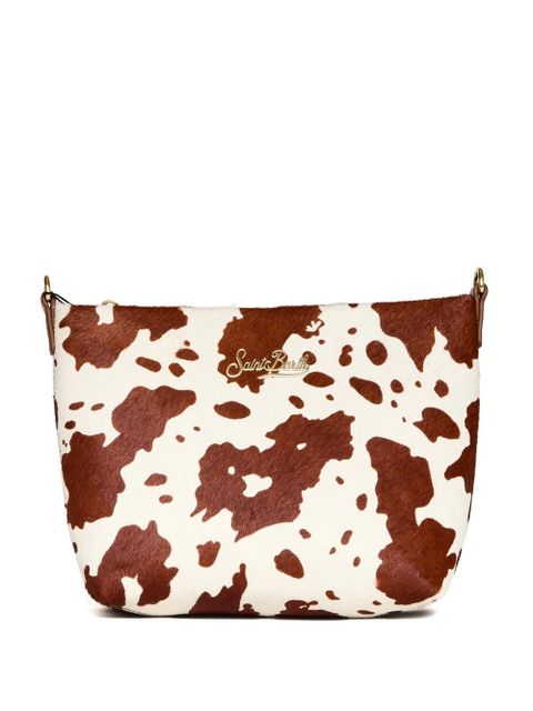 MC2 Saint Barth Aline cow-print clutch bag - White - zdjęcie produktu nr 1