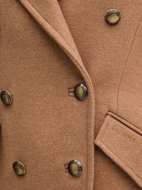 Barbour płaszcz COTTESMORE kolor brązowy LWO0254