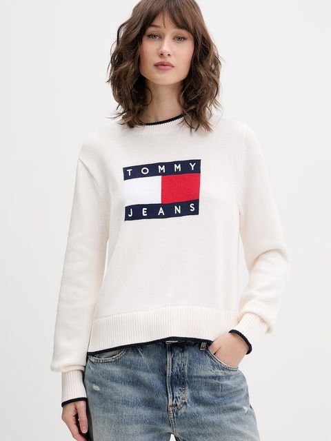 Tommy Jeans sweter damski bawełniany - zdjęcie produktu nr 1