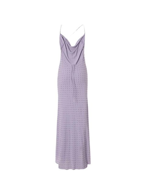 PINKO polka-dot maxi dress - Purple - zdjęcie produktu nr 2
