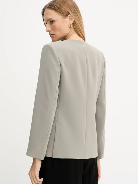 Armani Exchange marynarka kolor zielony dwurzędowa gładka XW001277 AF16148