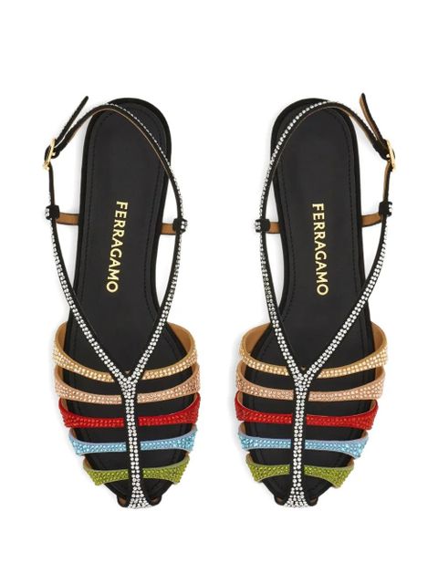 Ferragamo cage sandals - Black