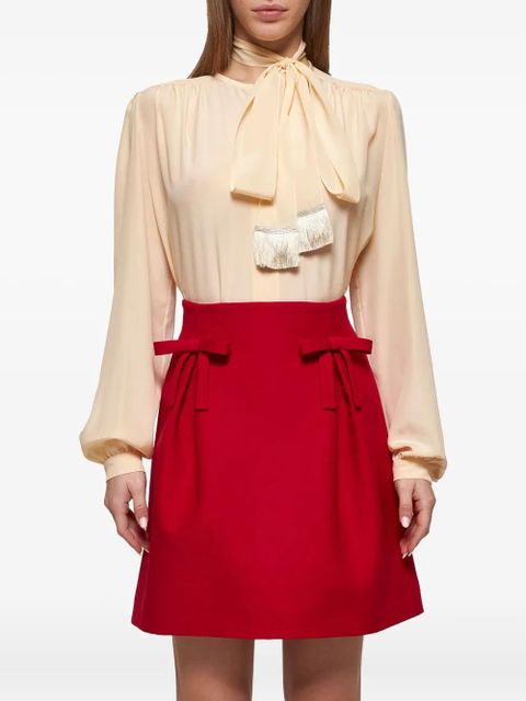 Valentino Garavani Crepe Couture A-line skirt - Red