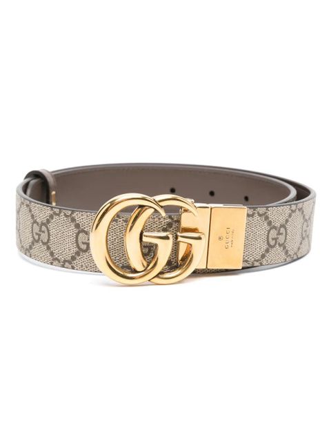 Gucci GG Supreme canvas reversible belt - Neutrals - zdjęcie produktu nr 1