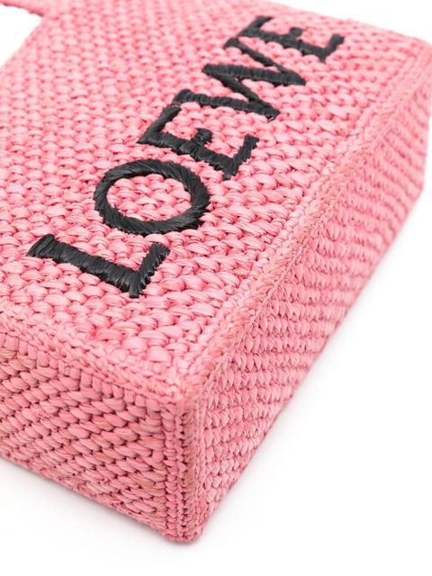 LOEWE mini Loewe Font tote bag - Pink