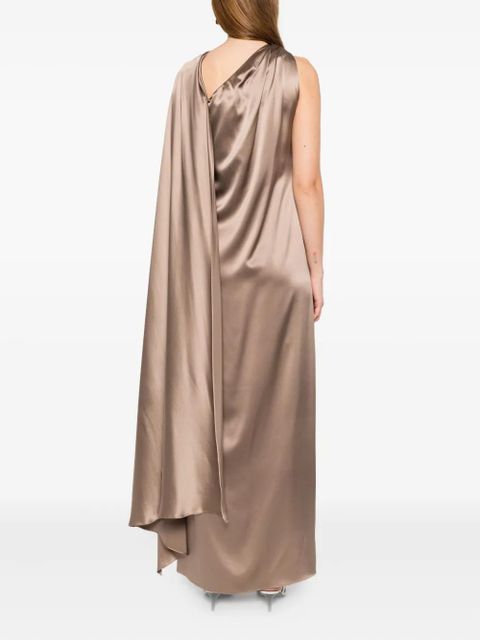 Max Mara draped maxi dress - Neutrals