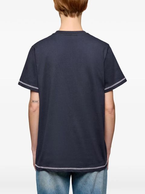 GANNI graphic T-shirt - Blue