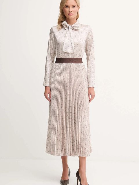 Joop! koszula damska kolor beżowy regular z kołnierzykiem klasycznym 30048630 - zdjęcie produktu nr 2