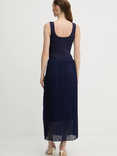 Morgan sukienka RMLISS kolor granatowy maxi rozkloszowana RMLISS - zdjęcie produktu nr 2