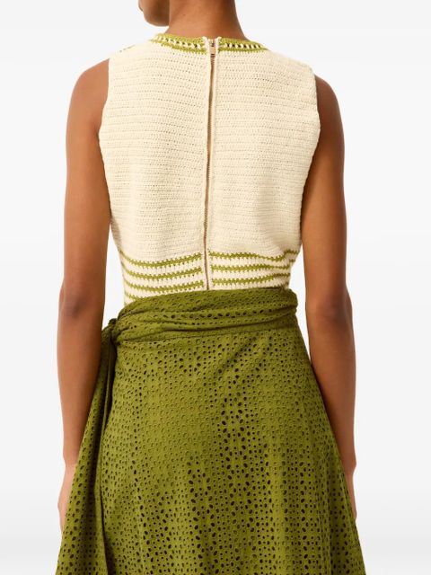 Marie Oliver striped tank top - Neutrals