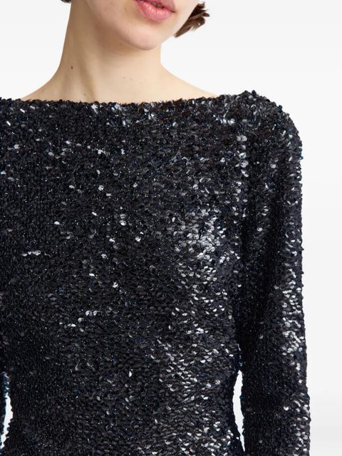 16Arlington Reta sequinned gown - Black