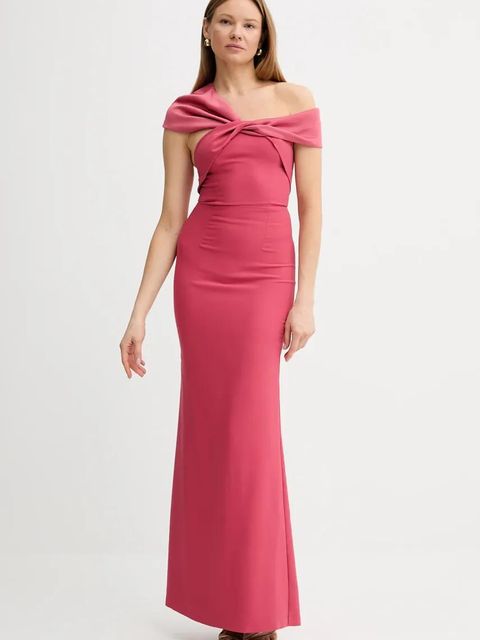 Marciano by Guess sukienka VITTORIA kolor różowy maxi dopasowana 5GGK11 7300A - zdjęcie produktu nr 1